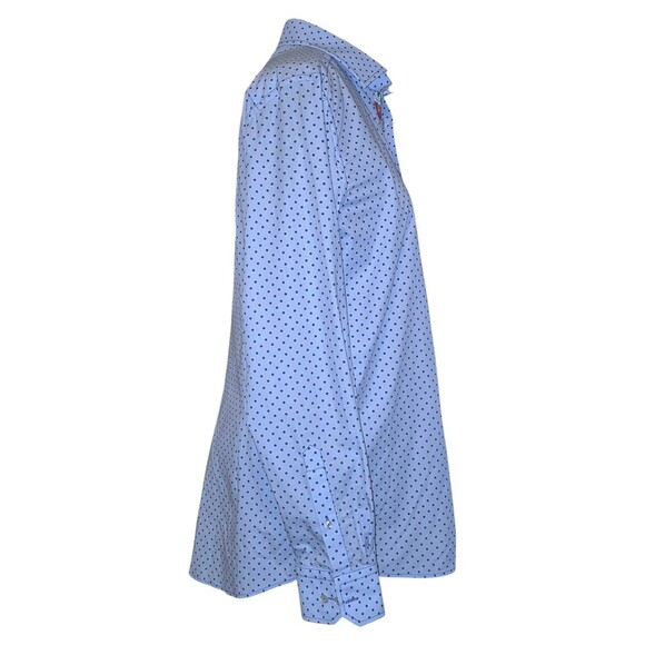 GEORG ROTH MENS POLKA DOT MIXED MEDIA FLORAL BUTTON PANEL SHIRT XL - Picture 6 of 8